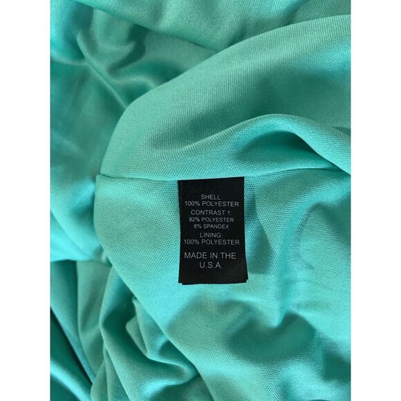 IGIGI by Yuliza Raquel Maxi Dress Floral Blue Green V Neck 30/32 Long Fringe - Picture 8 of 13